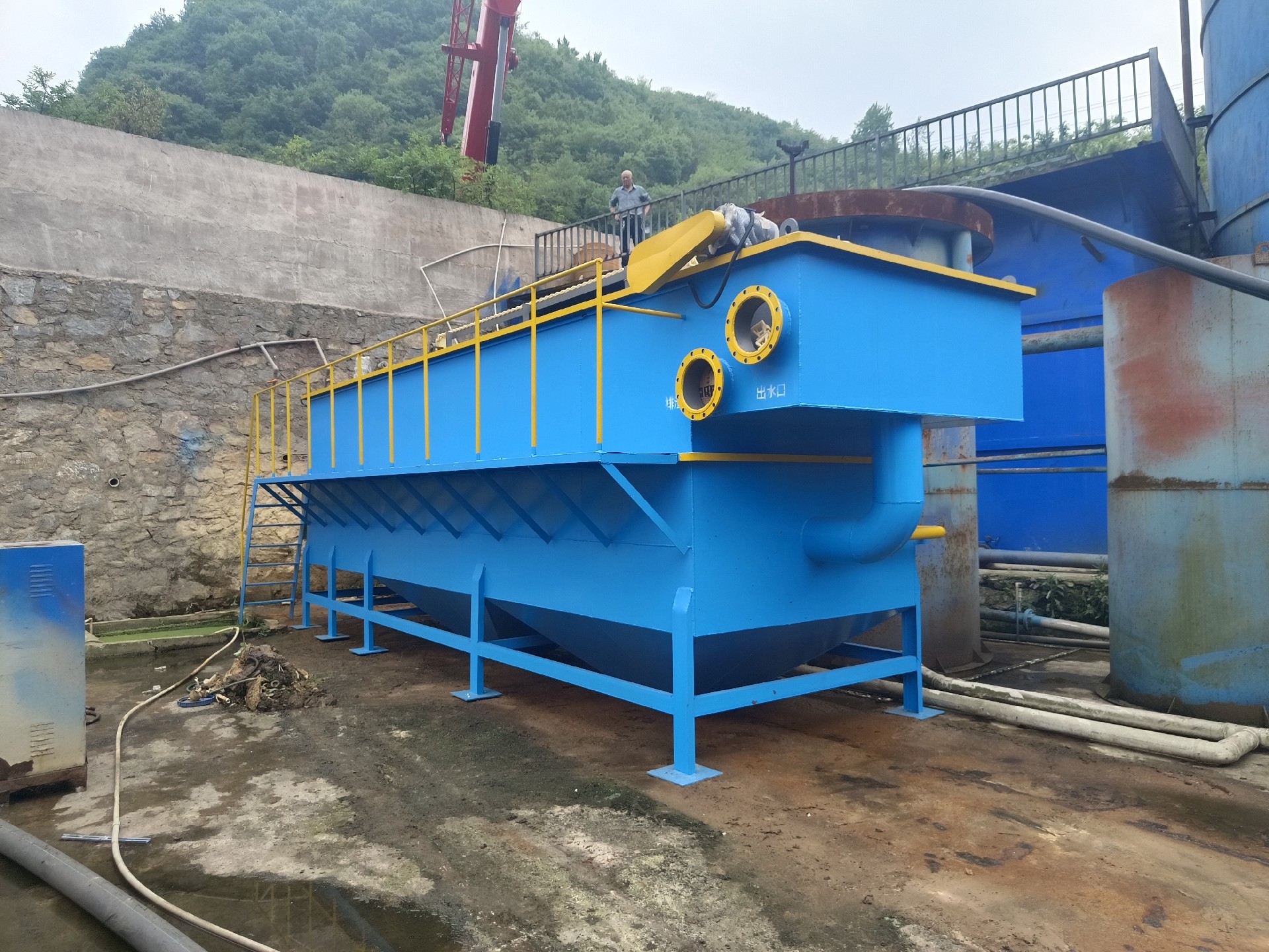 氣浮機(jī)，高效氣浮機(jī)，溶氣氣浮機(jī)，氣浮機(jī)安裝現(xiàn)場(chǎng)